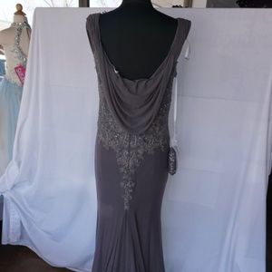 117611 Cameron Blade Mother's Dress, Charcoal